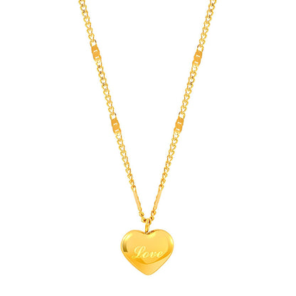 Serenity 18k Gold Heart Necklace