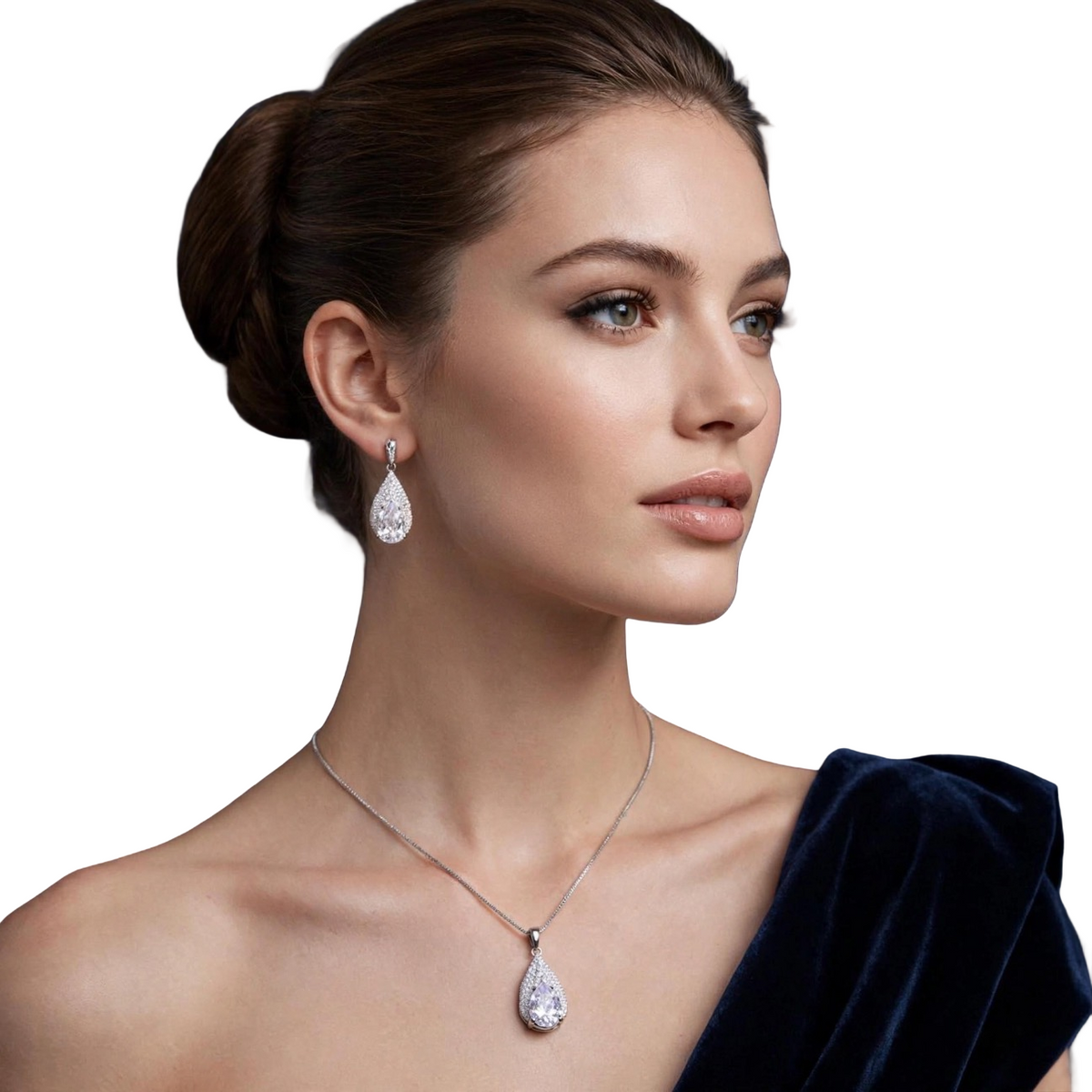 Crystal Teardrop Set