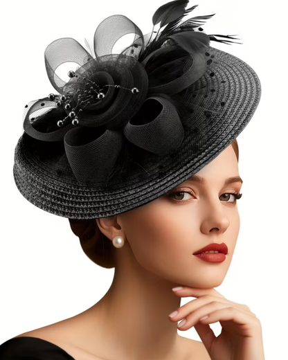 Flower Mesh Feathers Hair Fascinators