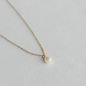 Dainty Gold  Pearl Necklace