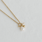 Gold Toggle Baroque Pearl Necklace