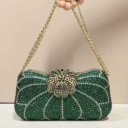 Crystal  Emerald Royal Clutch