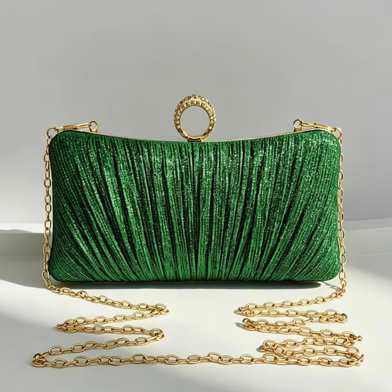 Pleated Royale Clutch