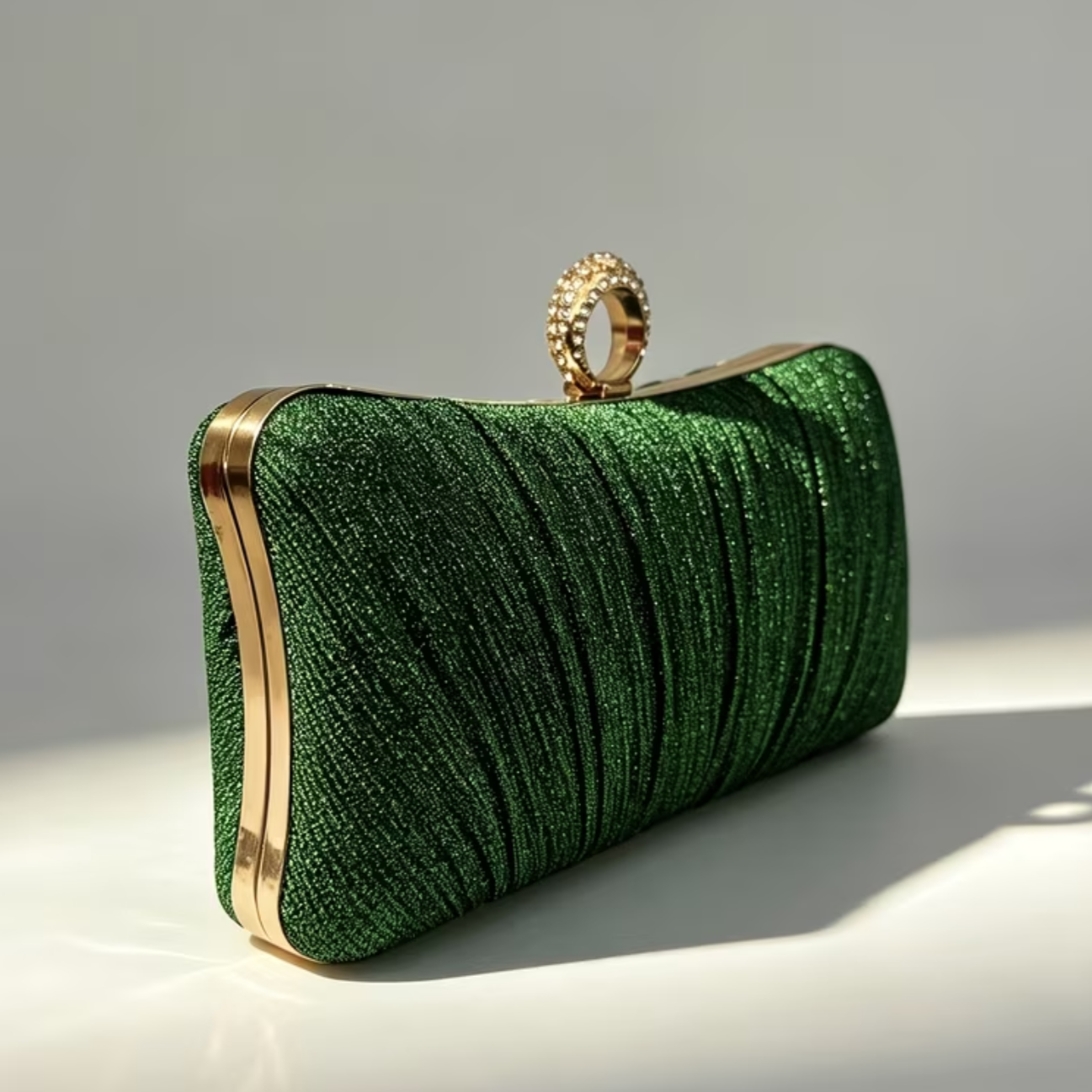 Pleated Royale Clutch
