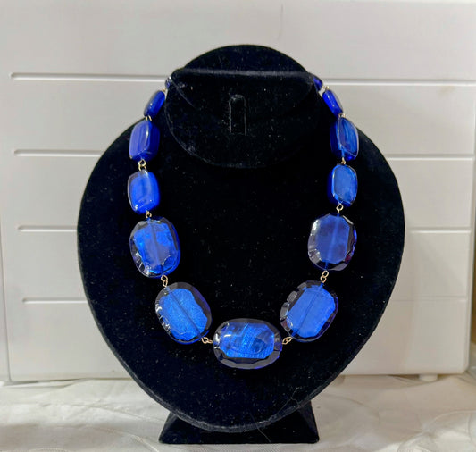 Cobalt Blue Statement Necklace