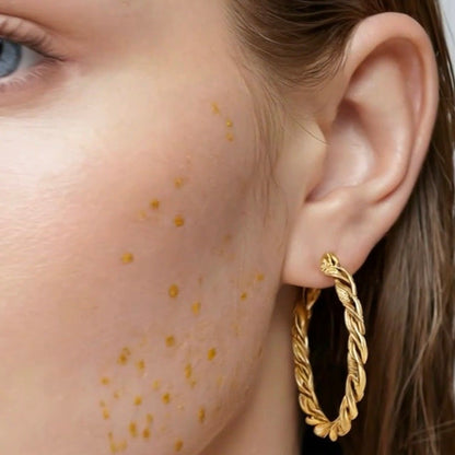 Twila Twisted Hoop Earrings.