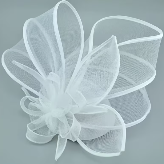 Sheer mesh with ribbon  Fascinators