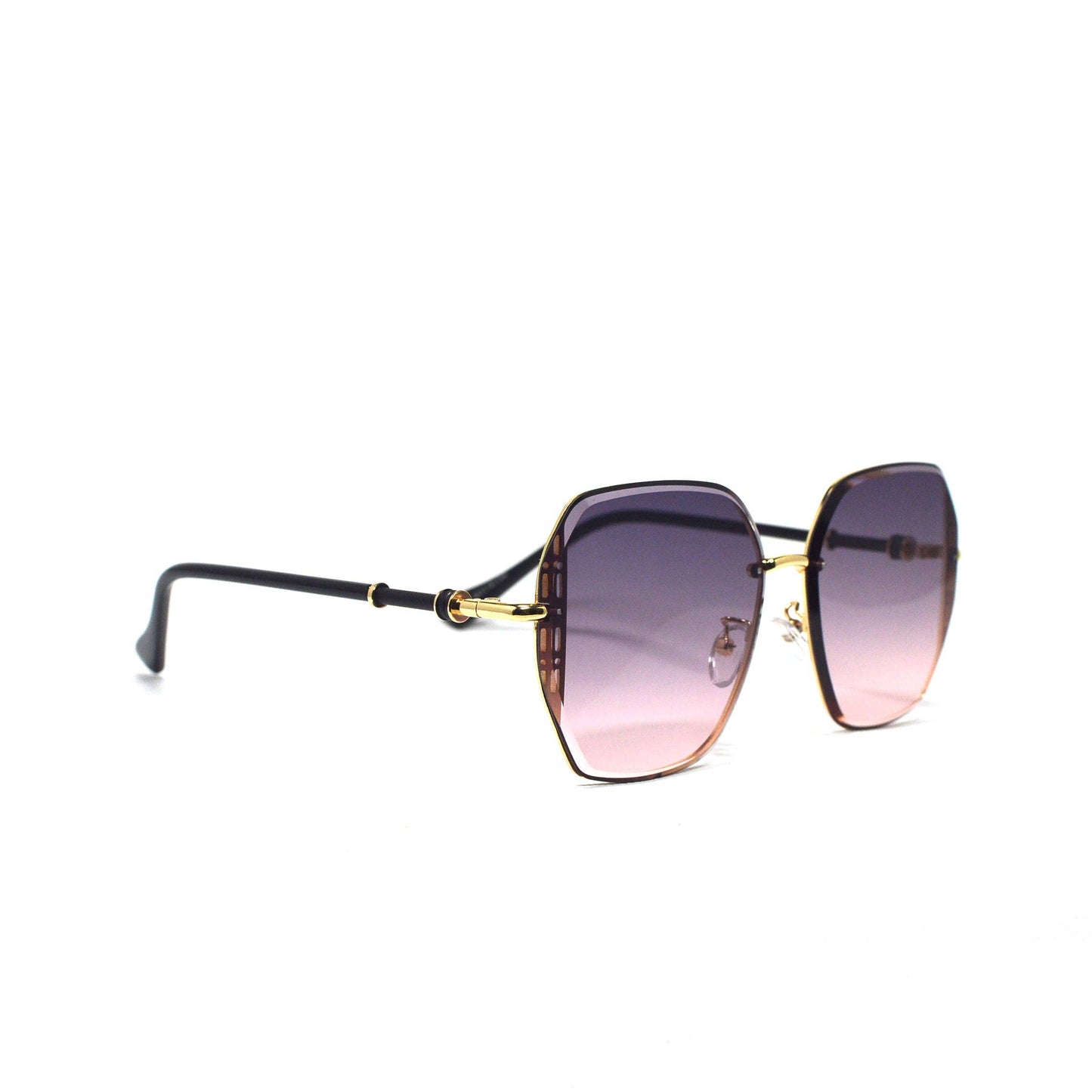 Ocular Obsetion metal Rimless Gradient Sunglasses