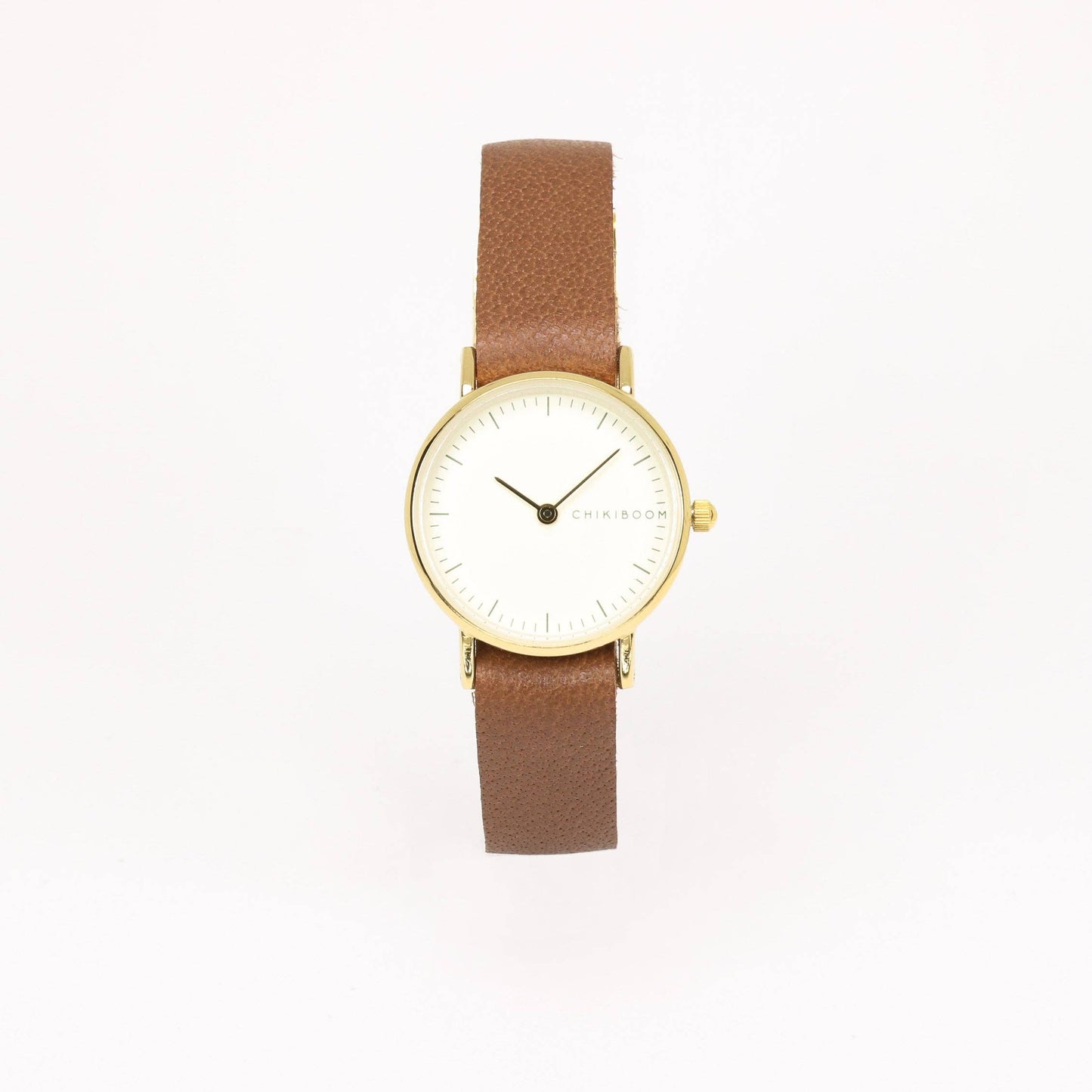 Aurora Brown/cream and gold women's watch