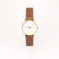 Aurora Brown/cream and gold women's watch