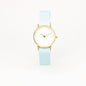 Aurora Pale blue/cream and gold women's watch