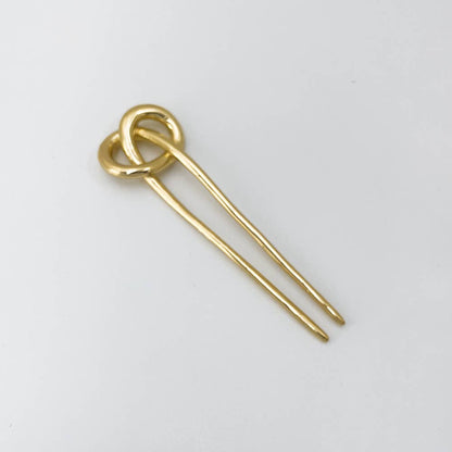 Minimalist Metal Hair Clips – Effortless Updos: Gold