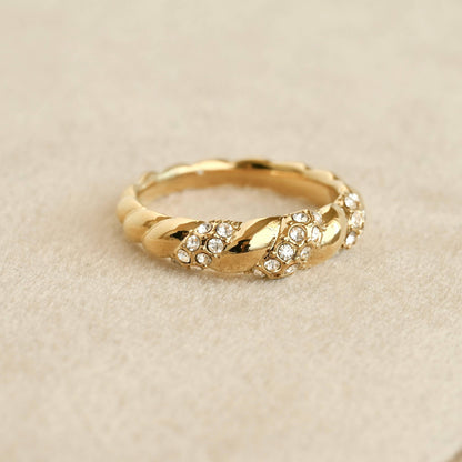 Diamond Twist Ring.