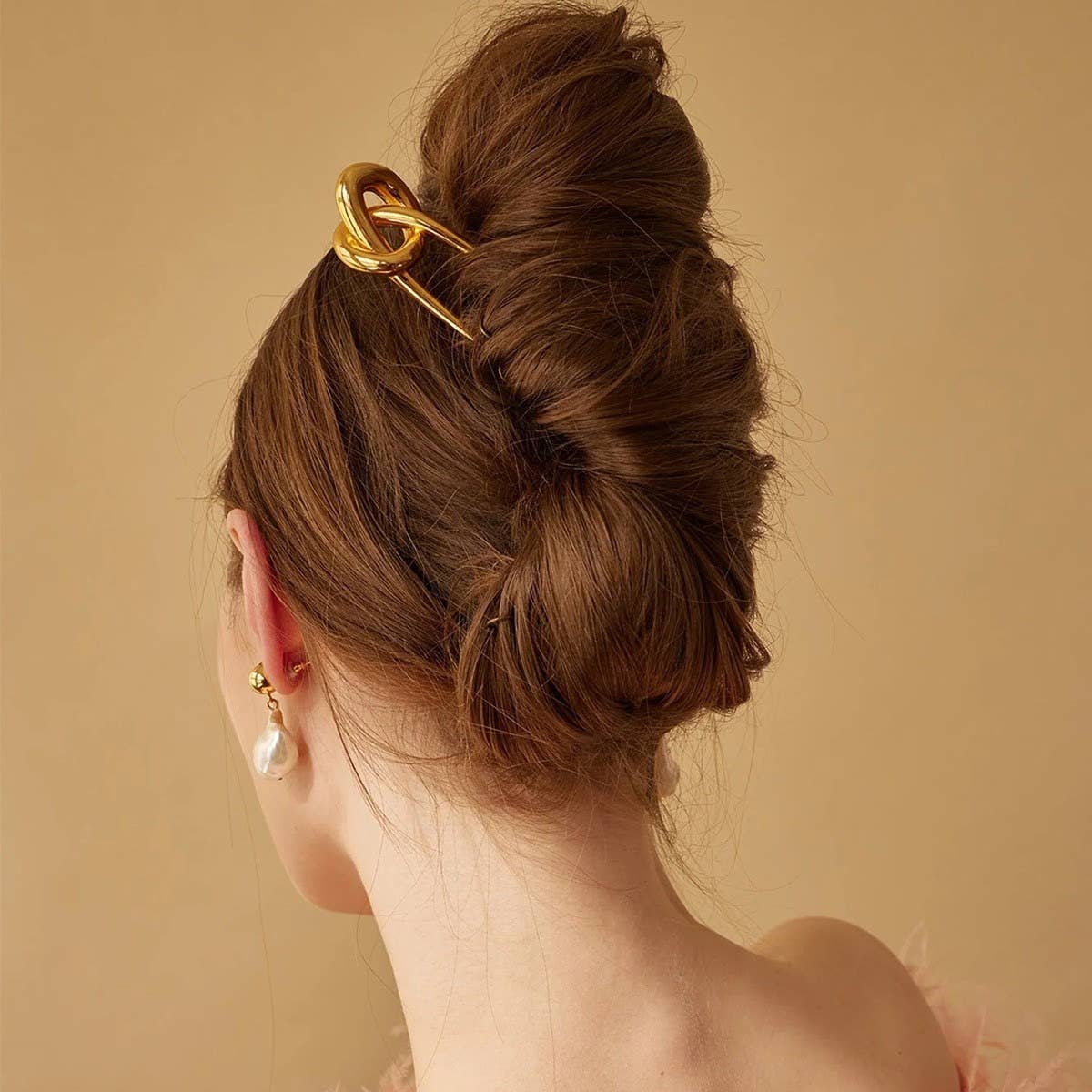 Minimalist Metal Hair Clips – Effortless Updos: Gold