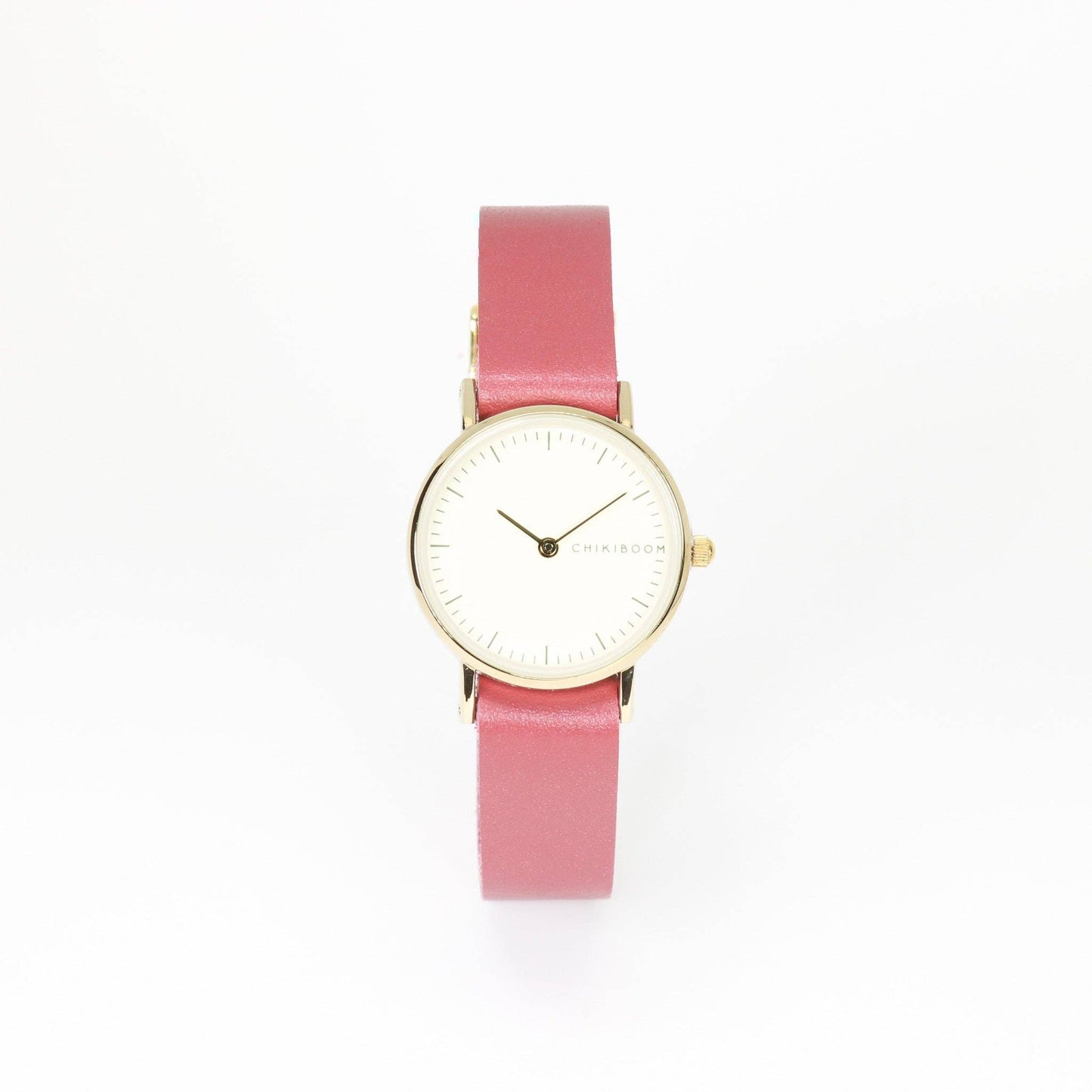 Aurora Dark pink / cream and gold women's watch