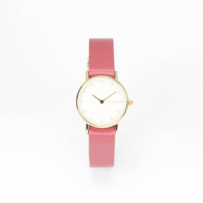 Aurora Dark pink / cream and gold women's watch