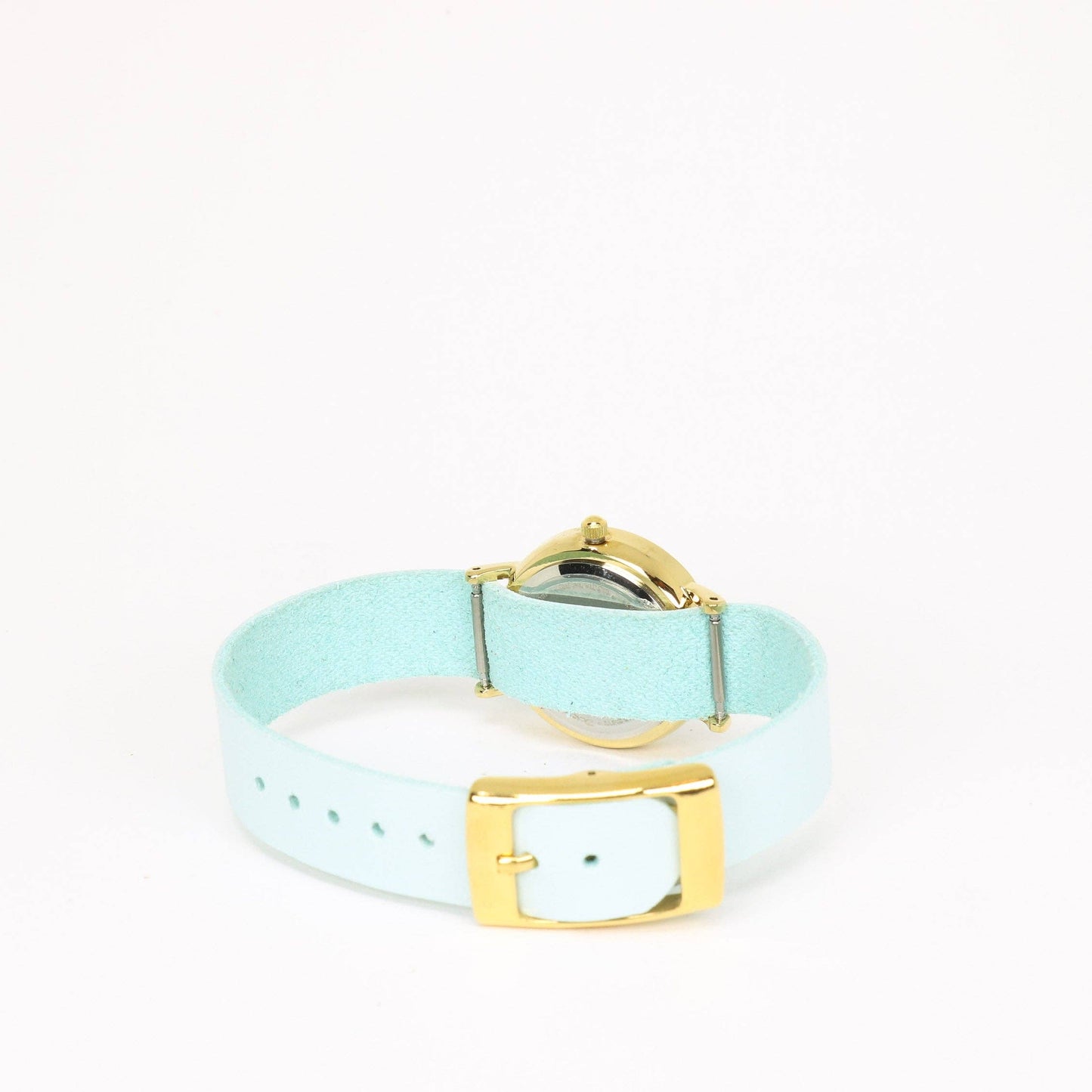Aurora Pale blue/cream and gold women's watch