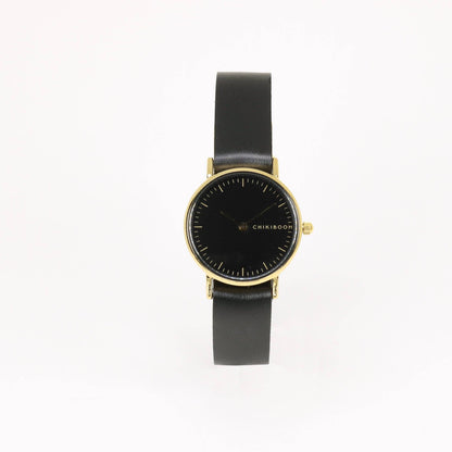 Aurora Black/black and gold women's watch