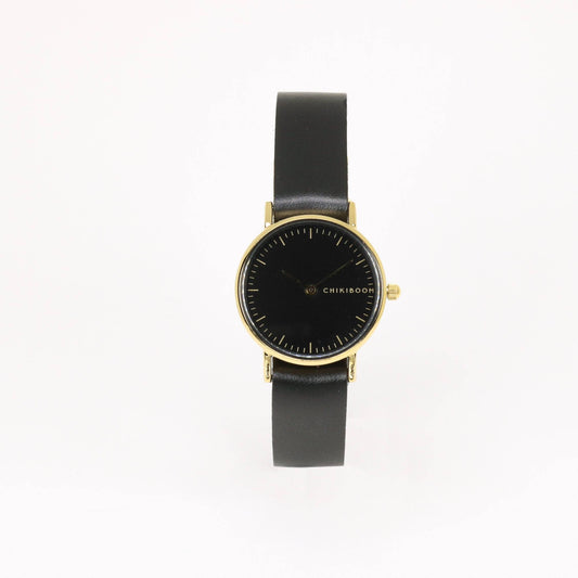 Aurora Black/black and gold women's watch