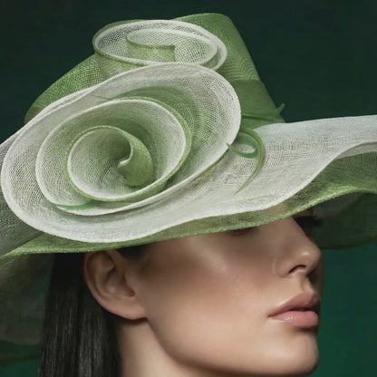 Double Layer Of Sinamay Floppy Hat