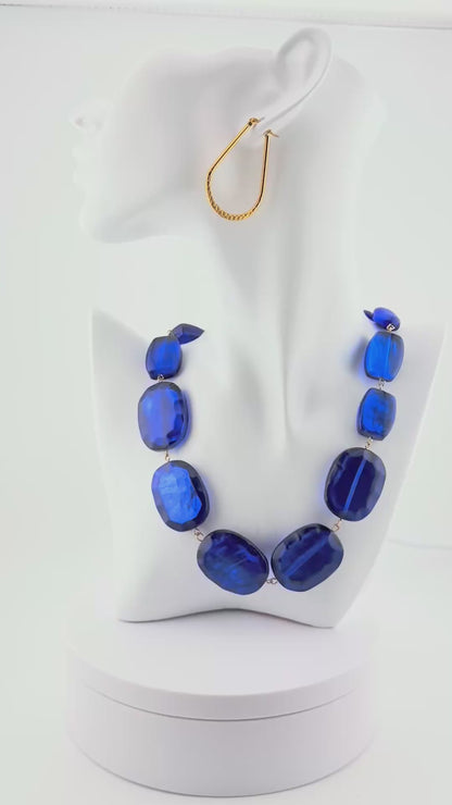 Cobalt Blue Statement Necklace