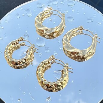 Twisted Hoop Earrings