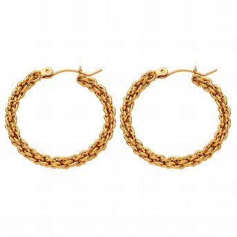 Twisted Hoop Earrings